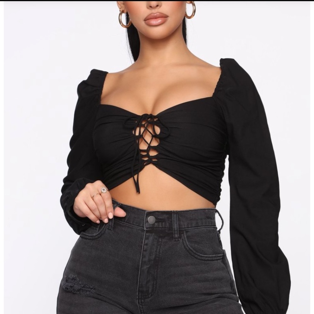 Emeilia Lace Up Top